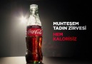 Muhteşem tadın zirvesi Coca-Cola Şekersiz. Hem şekersiz hem kalorisiz.