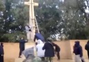Muslim mob vandalises Christian ww2 tombstones!