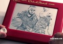 2015 NBA Finals Lebron James Etch A Sketch!