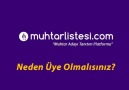 Neden muhtarlistesi.com&üye olmalısınız