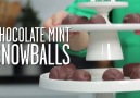 No-Bake Chocolate Mint Snowballs