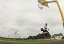 NO-LOOK Full Court Heel Kick #TrickShot