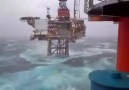 North Sea Platform - This is a very tough weather condition