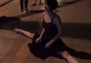 Not your usual sidewalk dance routine.
