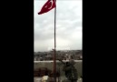 Nusaybin de bayrağımız göndere toka edildi.