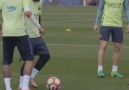 Nutmegs during keep-ball sessions !