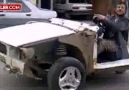 Oflunun yaptığı arkası kalkabilen 2,5 tekerli araba :)