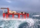 Oil Rig In Crazy Weather