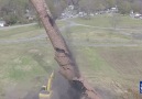 Old Smokestack Falls in Dramatic Fashion