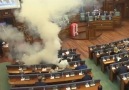 Opposition MPs in Kosovo release tear gas into Parliament to prevent a vote