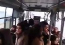 Özgecan Aslan cinayetini otobüste kart basmayarak protesto etmeye çalışan ve şoförü taciz eden dişiler.