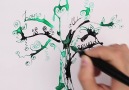 Painting with water and ink