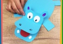 Paper Hippo with opening jaw ) Enjoy crafting!