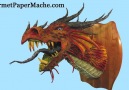 Papier Mache Dragon Trophy