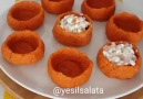 PATATES ÇANAĞINDA GARNİTÜR SALATA