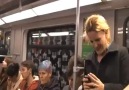 People laughing without a reason in a subway :)