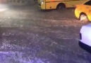 Perilikaya yoğun yağmur araçları sürüklüyor - Gaziantep Trafik