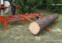 Portable sawmill.