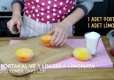 1 Portakal 1 Limon ile Limonata Tarifi