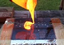Pouring LAVA on a block of CLEAR ICE is so satisfying!Credit PressTube