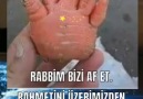 Rabbim bizi af et Rahmetini üzerimizden eksik etme Aminn