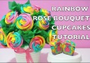 Rainbow Cupcake Rose Bouquet Tutorial