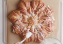 Raspberry Snowflake Pull-Apart Bread is almost too pretty to pull-apart almost.