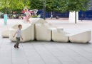 Raw Edges has created concrete armchairs for Greenwich Peninsula