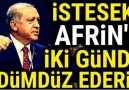 Reisimizden Amerika ve Avrupaya AFRİN AYARI.