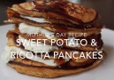 Ricotta Stuffed Sweet Potato Pancakes