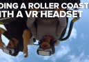 Riding a roller coaster in VR