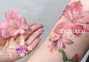 Rit Kit Tattoo uses real plants dipped in ink to create her stencils!