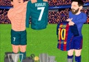 Ronaldodan Messiye Sen misin tribüne forma gösteren!