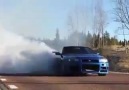 R34 Skyline burnout