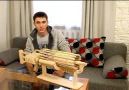Rubber Band Machine Gun with unique Fast Charger