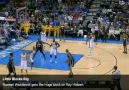 Russell Westbrook Huge Block On Roy Hibbert! (HD)