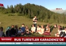 Rus turistler Karadenizde