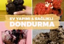 Saatlerce karıştırmadan buzlanmadan ) Ev yapımı 4 sağlıklı dondurma