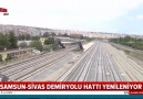Samsun-Sivas demiryolu hattı yenileniyor