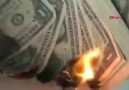 Şanlıurfada bir iş adamı ABDye tepki olarak dolar yaktı...