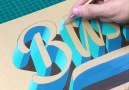 Satisfying 3D calligraphy paintings.Credit instagram.comjamesllewis