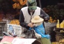 Saw this elderly man protecting his dog from the rain Credit Newsflare