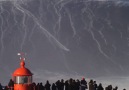 Sebastian Steudtner towing into a Nazare giant Javier Goya