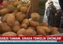 Sebze tamam sırada temizlik ürünleri