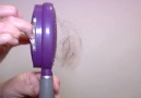 Self-cleaning hairbrush