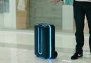 Self-moving suitcase follows you wherever you go.For more