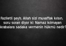 Şeyh Slih el Fevzan - Namaz kılmayan akrabaya sadaka vermenin hükmü