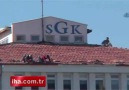 SGK Binası Tamiratında Örnek(!) İş Güvenliği