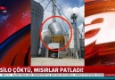 Silo çöktü mısırlar patladı!