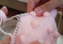 Şiş ile tomurcuk yapılışıKnitting bubble stitch